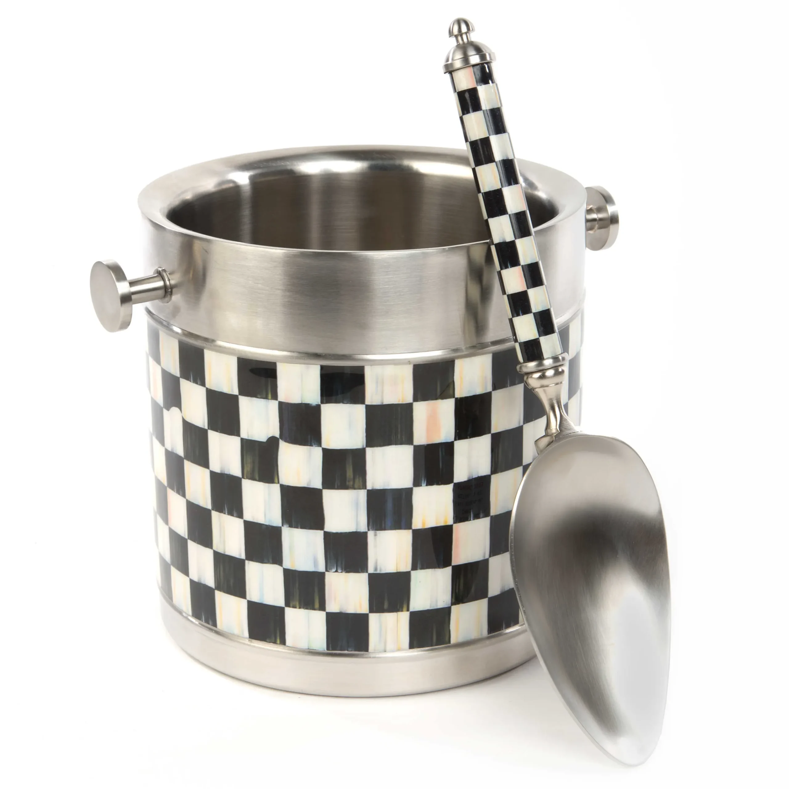 3260 Ice Bucket - Courtly Check|MacKenzie-Childs Clearance