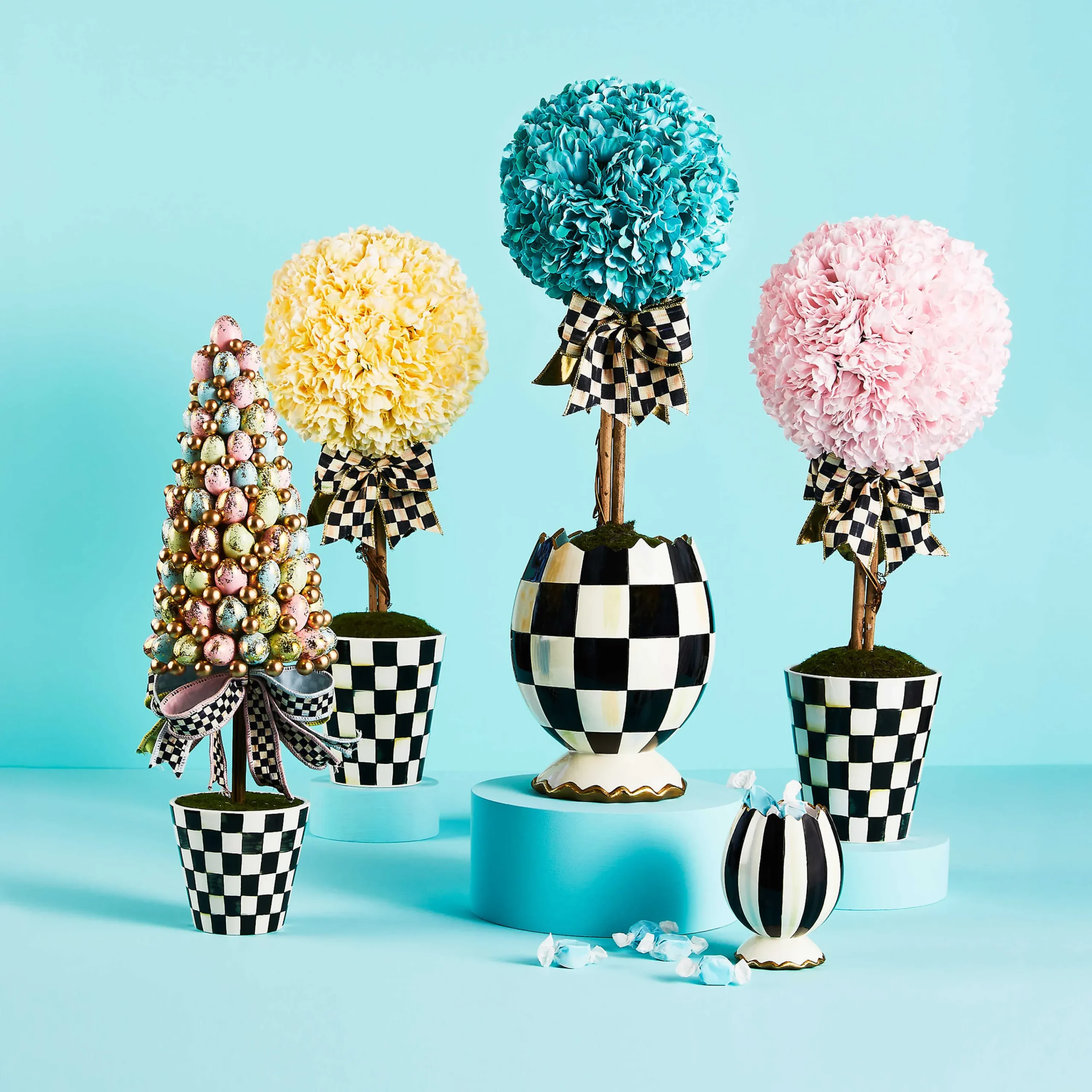 Aqua Topiary Drop In - Small|MacKenzie-Childs Best
