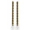 Argyle Dinner Candles - Black & Gold - Set Of 2|MacKenzie-Childs Hot
