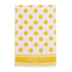 Argyle Dish Towels - Yellow - Set Of 3|MacKenzie-Childs Outlet