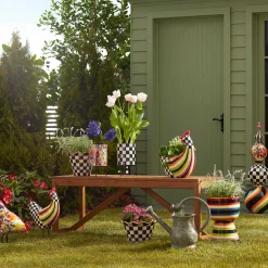 Avant Garden Chicken - Stripe|MacKenzie-Childs Clearance