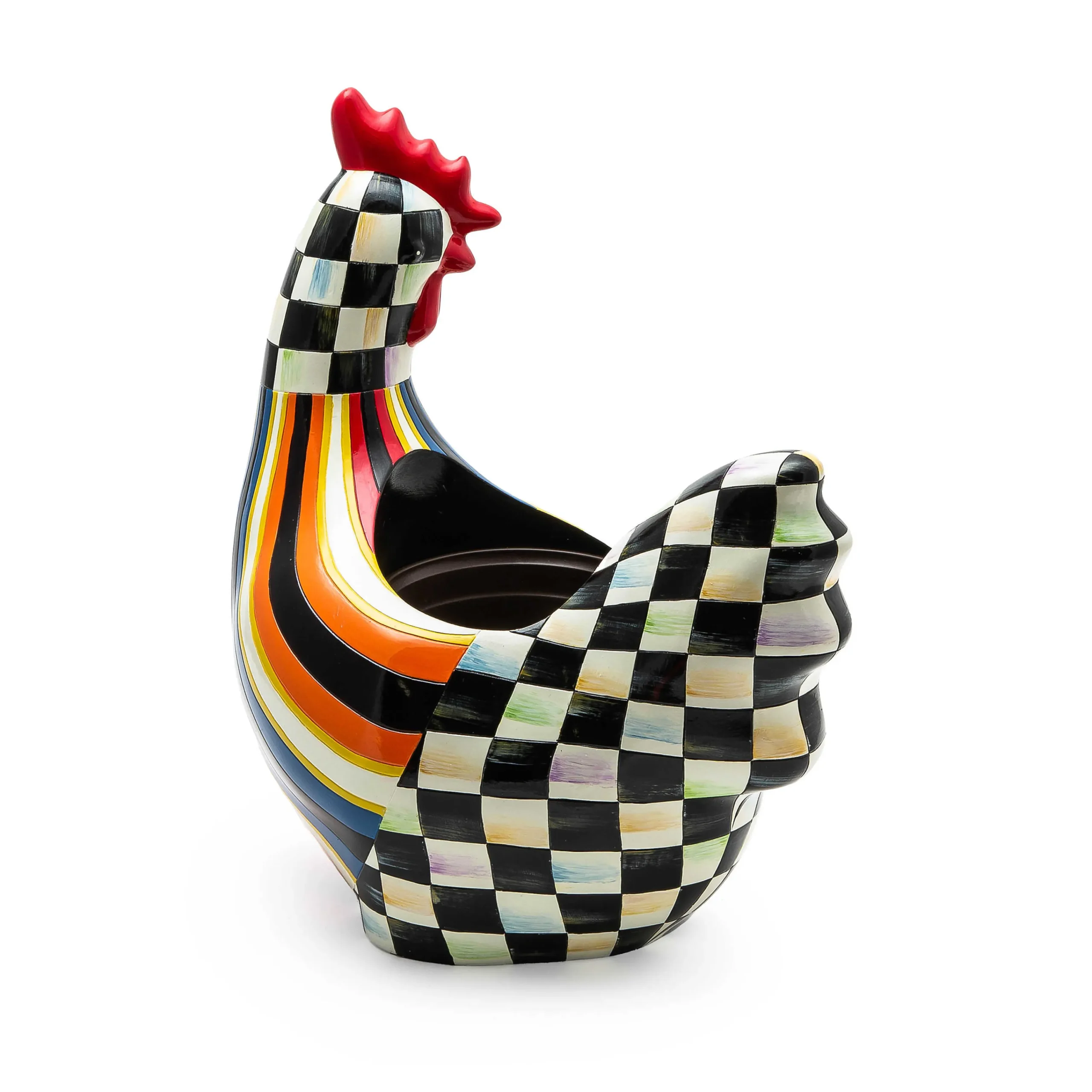 Avant Garden Chicken Planter - Stripe|MacKenzie-Childs Discount