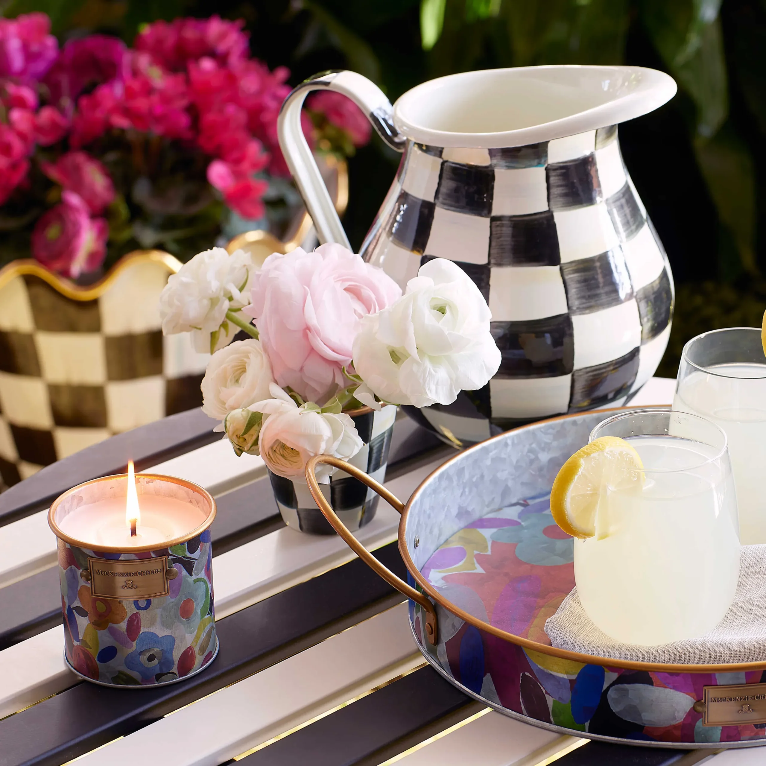 Avant Garden Citronella Candles - Small - Set Of 2|MacKenzie-Childs Hot