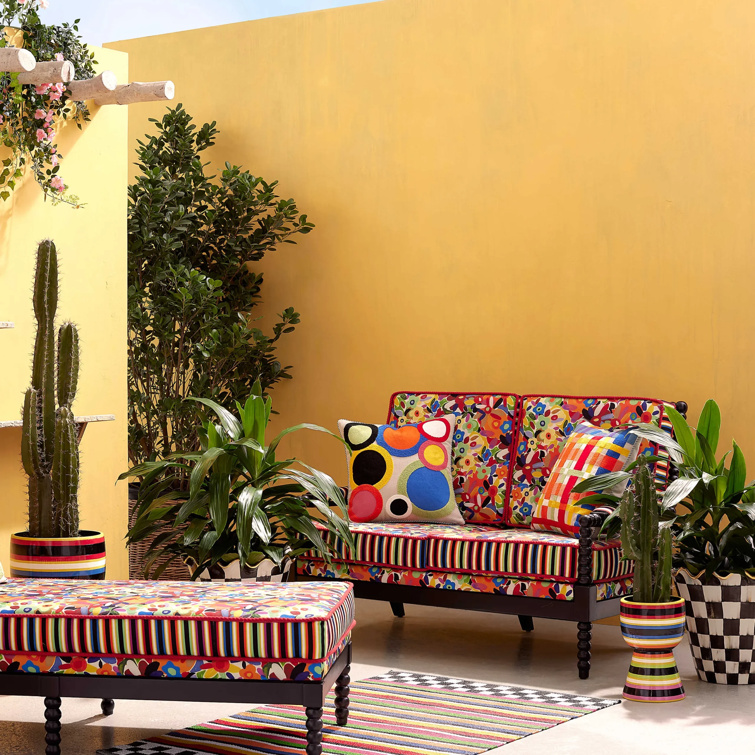Avant Garden Outdoor Striped Rug - 5' X 8'|MacKenzie-Childs Hot