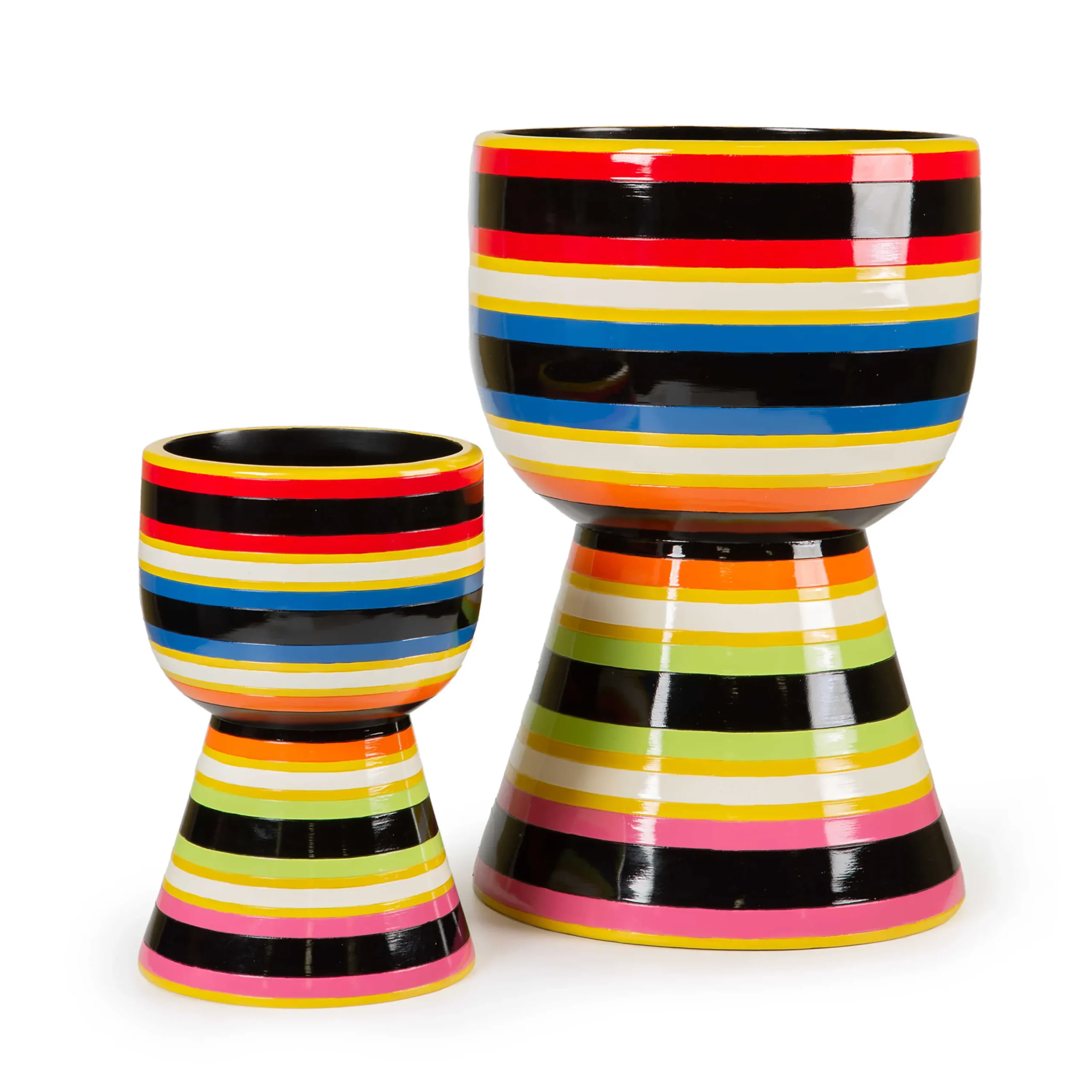 Avant Garden Striped Planter - Large|MacKenzie-Childs Online