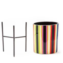 Avant Garden Tabletop Planter - Stripe|MacKenzie-Childs Online