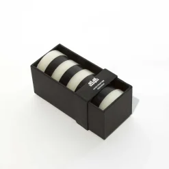 Bands Pillar Candle - 6" - Black & Ivory|MacKenzie-Childs Clearance
