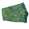 Basket Weave Throw - Peacock|MacKenzie-Childs Clearance