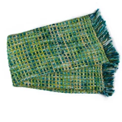 Basket Weave Throw - Peacock|MacKenzie-Childs Clearance