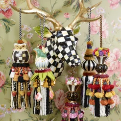 Bibelot Tassel - Black & White|MacKenzie-Childs Hot