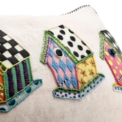 Bird House Lumbar Pillow|MacKenzie-Childs Clearance