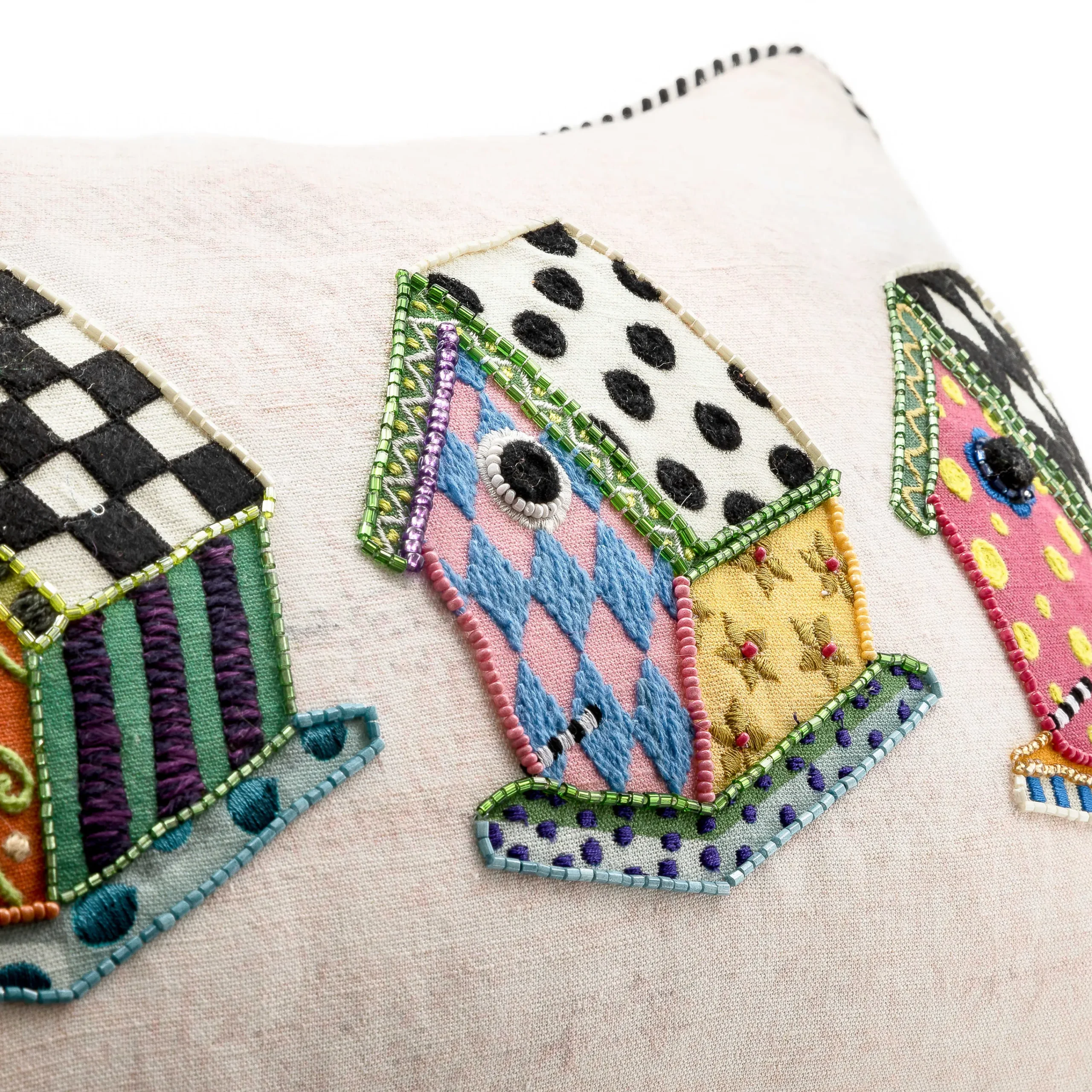 Bird House Lumbar Pillow|MacKenzie-Childs Clearance