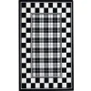 Black & White Tartan Rug - 3' X 4'11"|MacKenzie-Childs Online