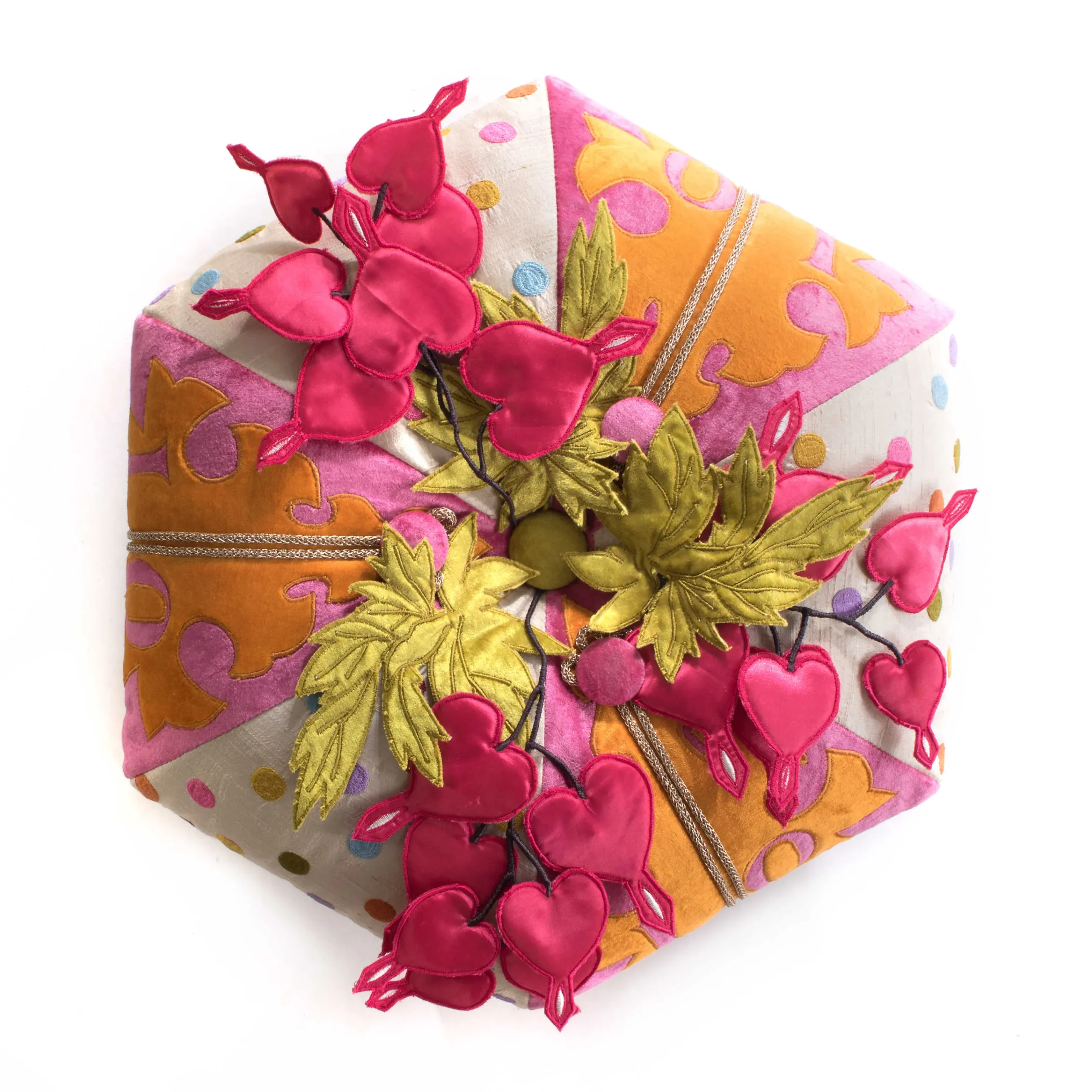 Bleeding Hearts Footstool|MacKenzie-Childs Outlet
