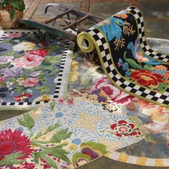 Bloomsbury Garden Rug - 6' Round|MacKenzie-Childs Clearance