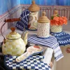 Blue & White Zig Zag Dish Towels - Set Of 3|MacKenzie-Childs Online