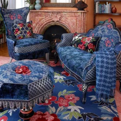 Bluetopia Loveseat|MacKenzie-Childs New