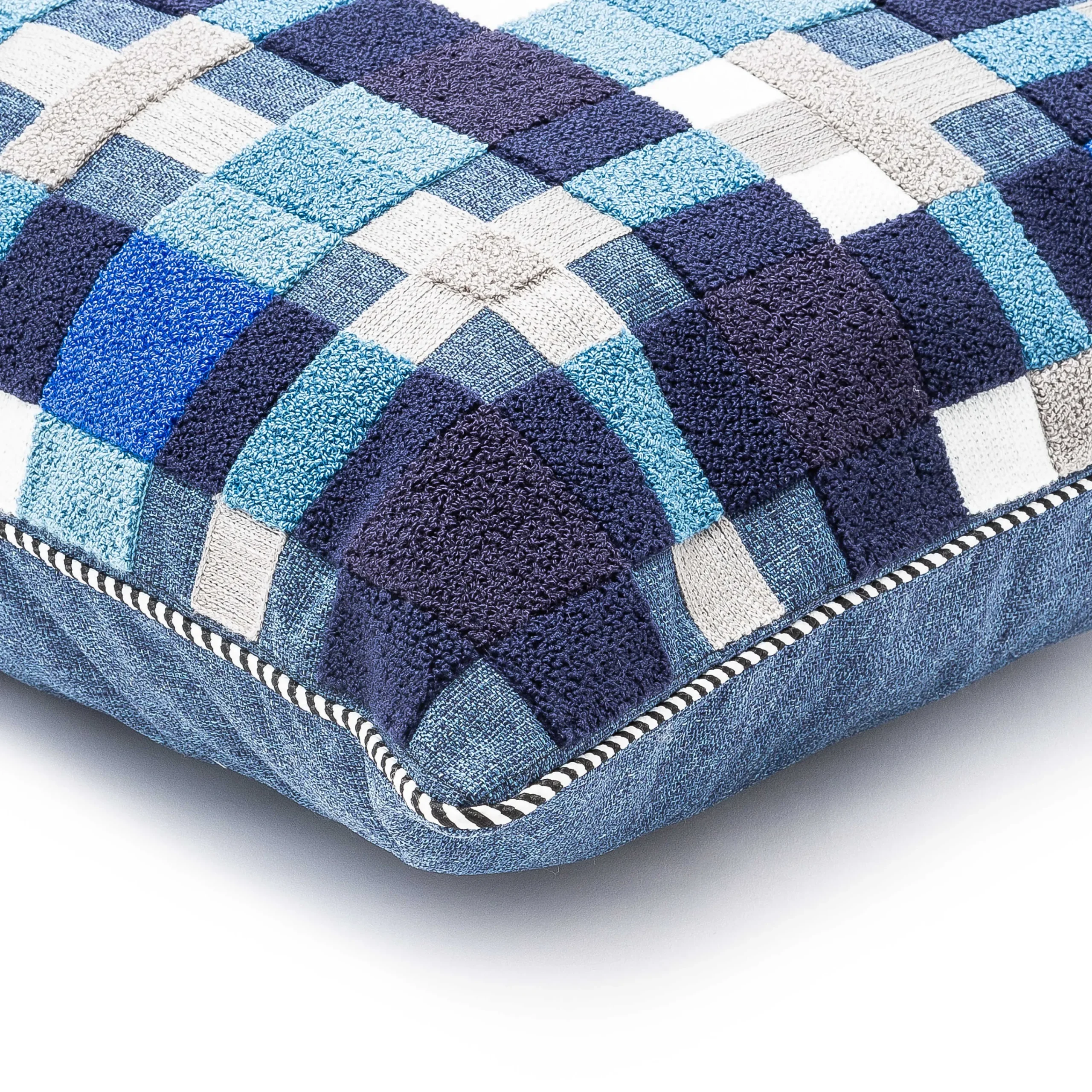 Boathouse Plaid Outdoor Pillow|MacKenzie-Childs