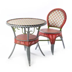 Breezy Poppy Outdoor Cafe Table|MacKenzie-Childs Online