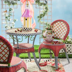Breezy Poppy Outdoor Cafe Chair|MacKenzie-Childs Hot