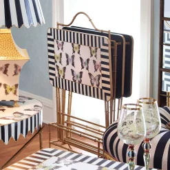Butterfly Collection Cocktail Trays - Set Of 4|MacKenzie-Childs Clearance