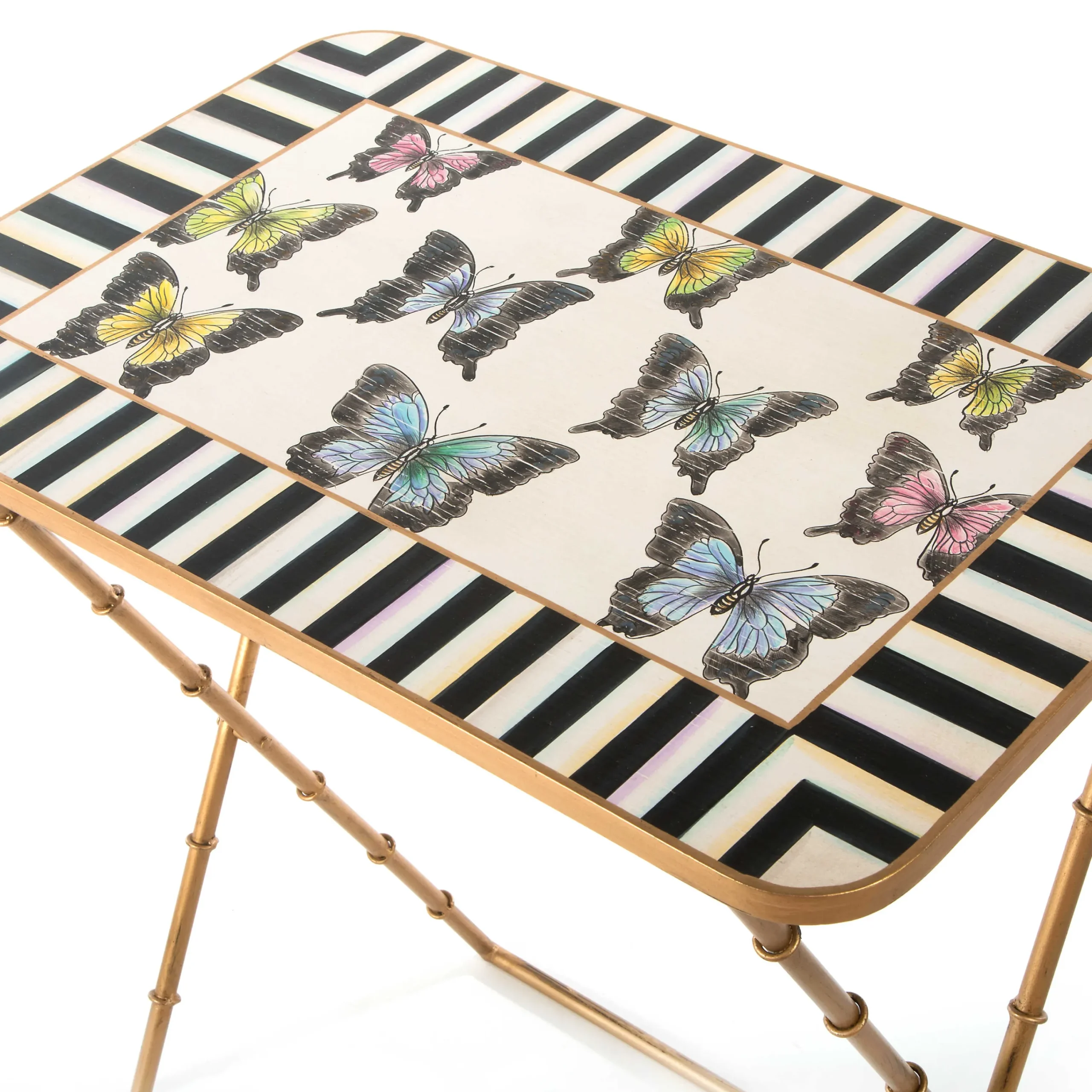 Butterfly Collection Cocktail Trays - Set Of 4|MacKenzie-Childs Clearance