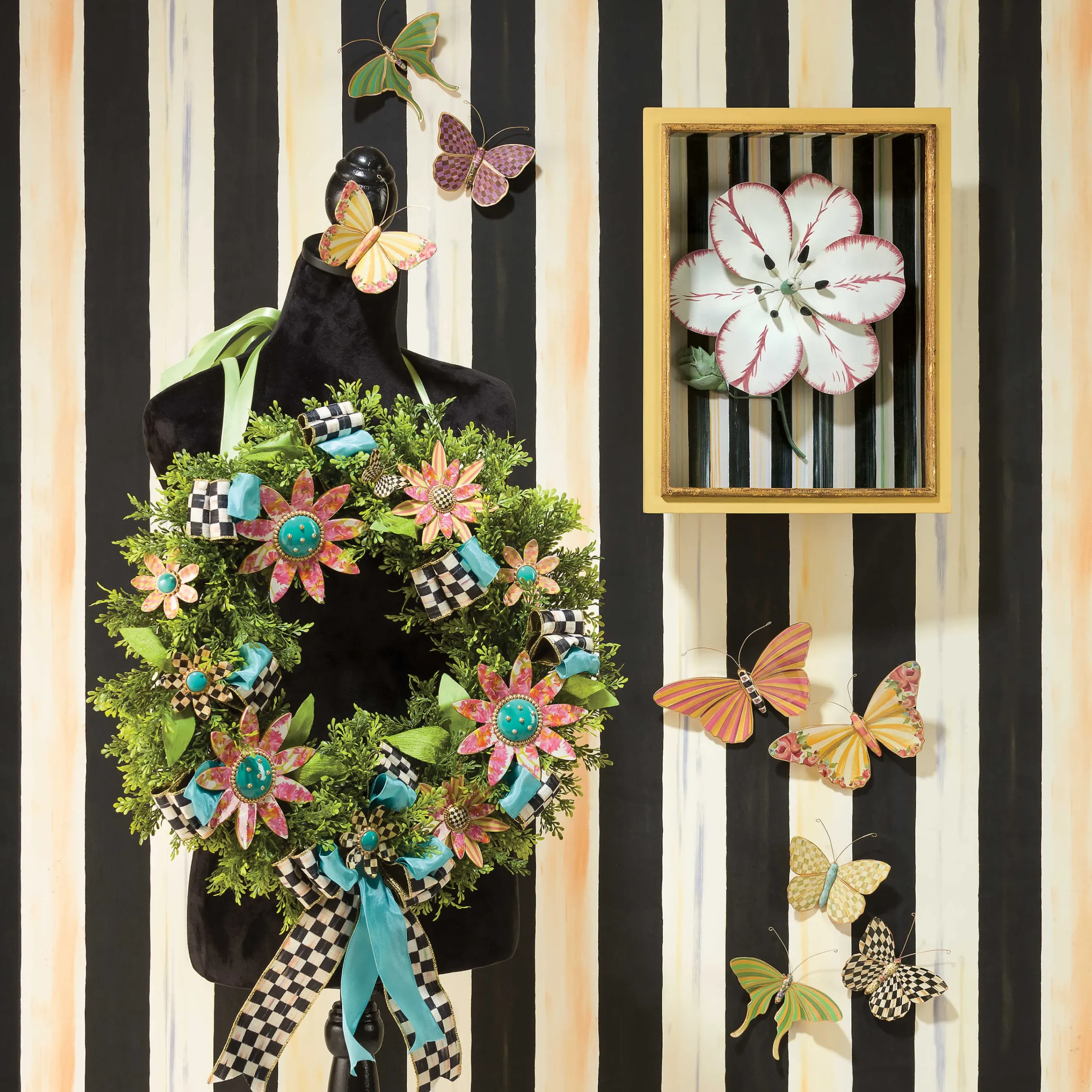 Butterfly Duo Wall Decor - Garden|MacKenzie-Childs Discount