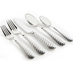 Check Flatware - 5-Piece Place Setting|MacKenzie-Childs Outlet