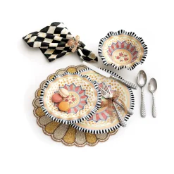 Check Flatware - 5-Piece Place Setting|MacKenzie-Childs Outlet