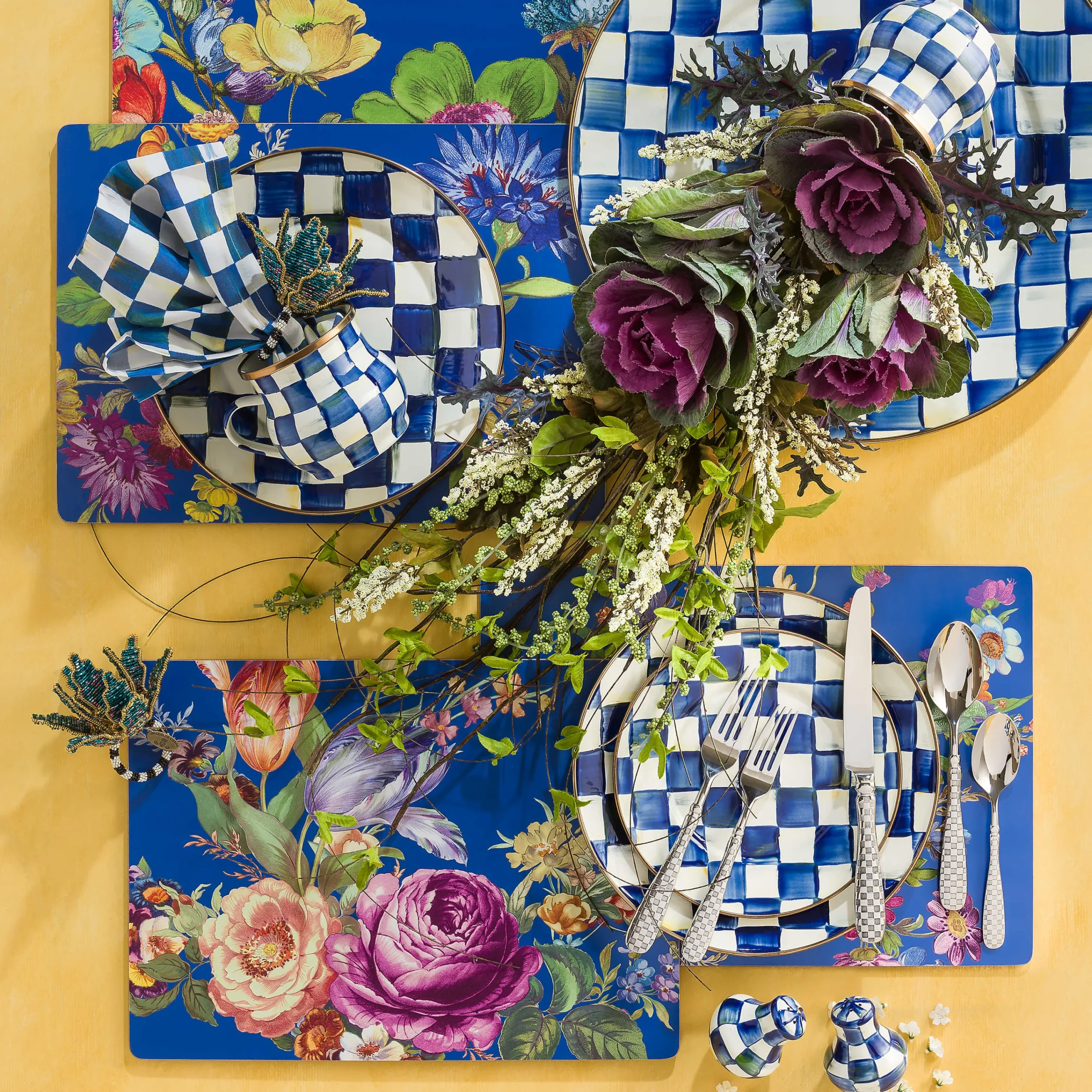 Check Flatware - 5-Piece Place Setting|MacKenzie-Childs Outlet