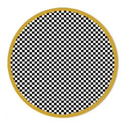 Check It Out Rug - 6' Round - Gold|MacKenzie-Childs Hot
