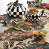 Check Salad Serving Set - Gold|MacKenzie-Childs