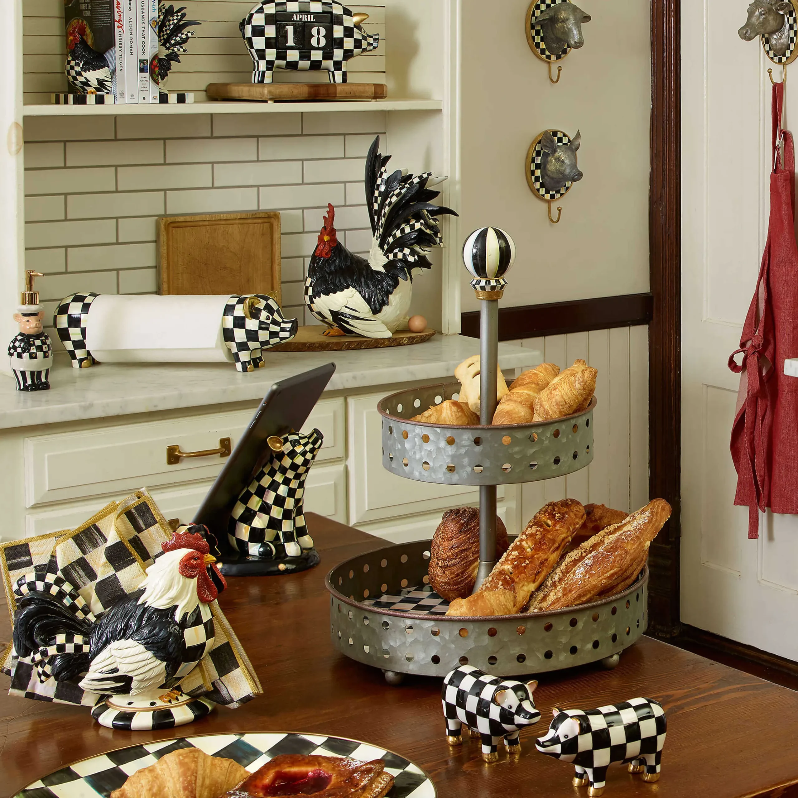 Chef Pigeen Pump Dispenser|MacKenzie-Childs Sale