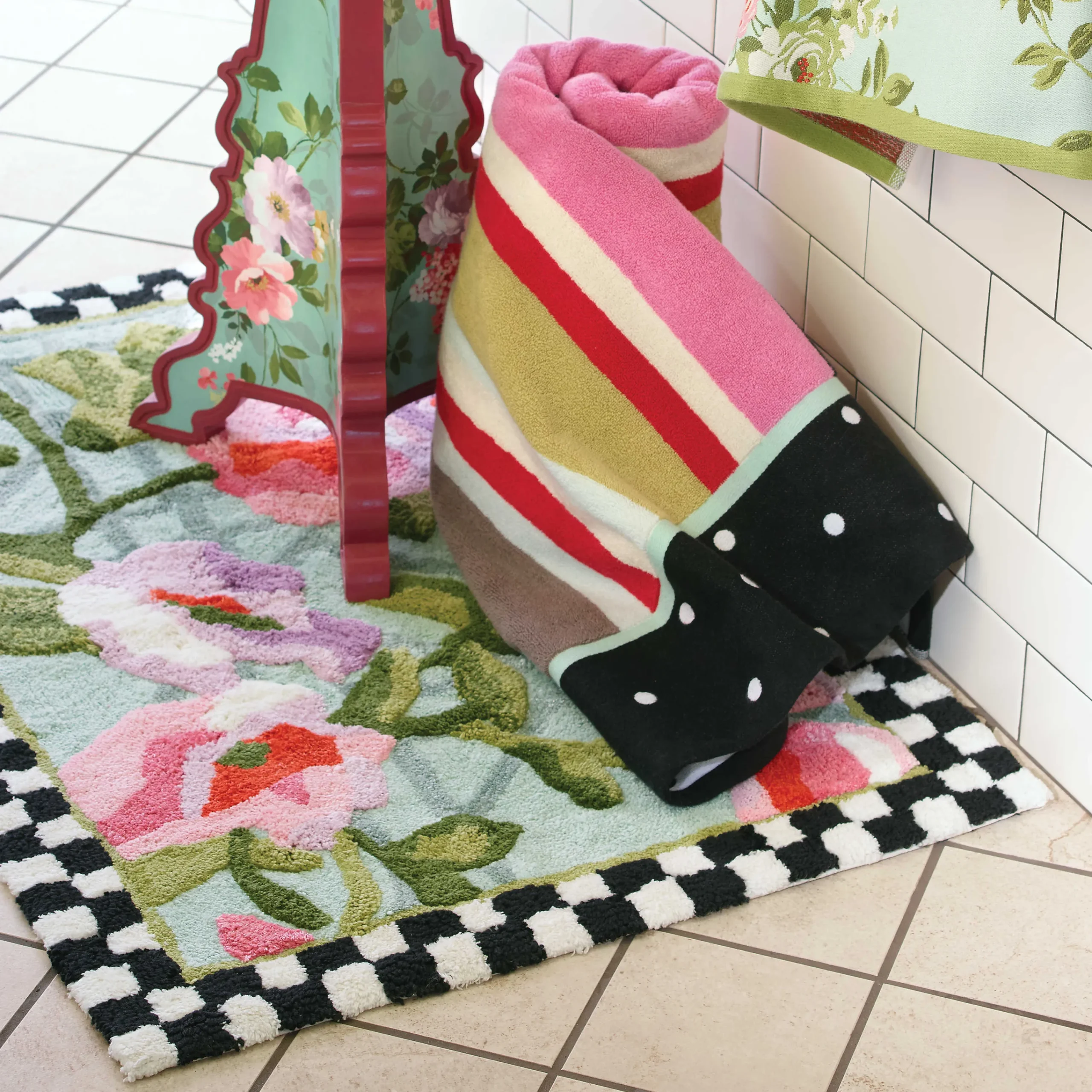 Chelsea Garden Bath Rug|MacKenzie-Childs Best