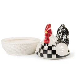 Chicken In A Basket Lidded Dish|MacKenzie-Childs Discount