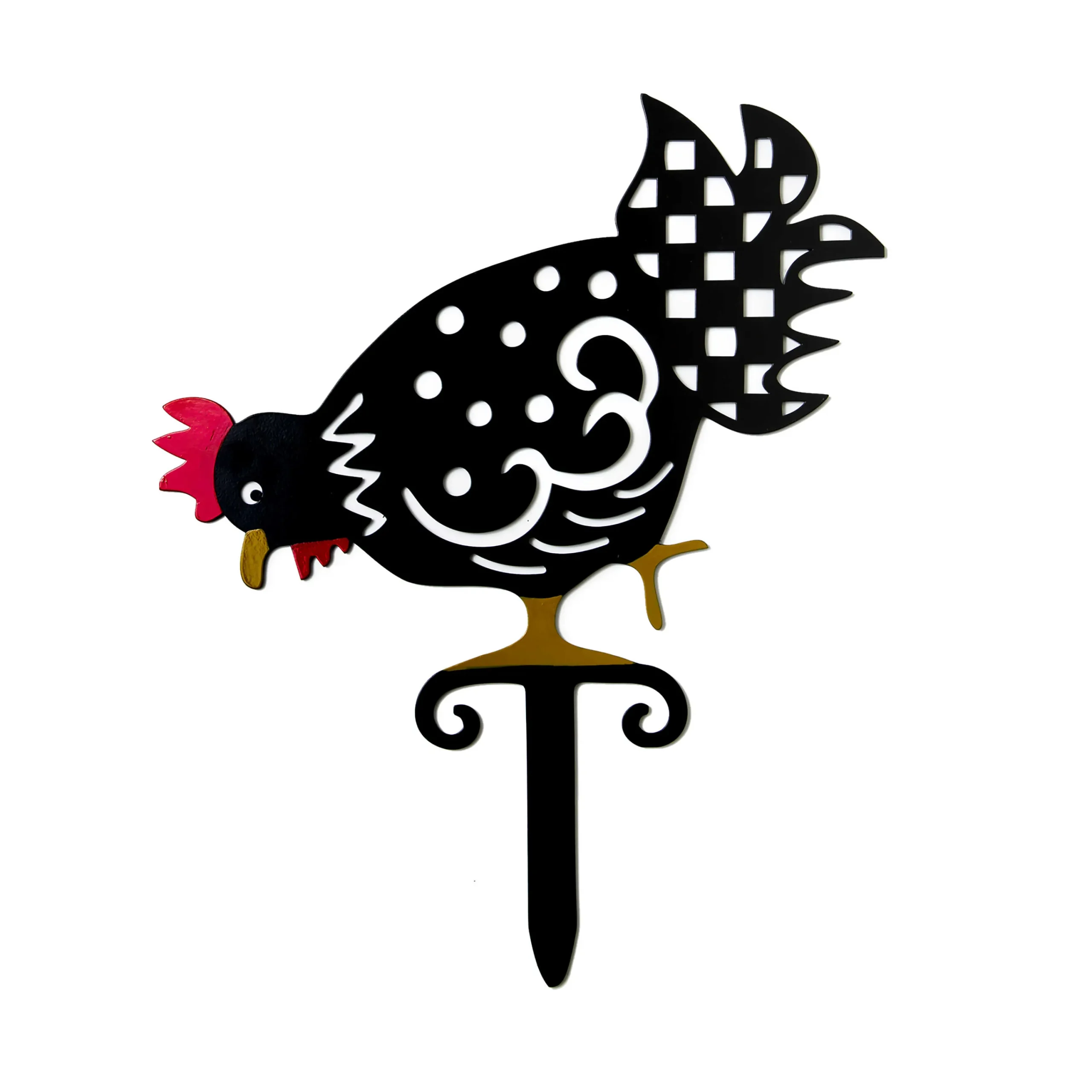 Chicken Lawn Stake - Pecking|MacKenzie-Childs Clearance