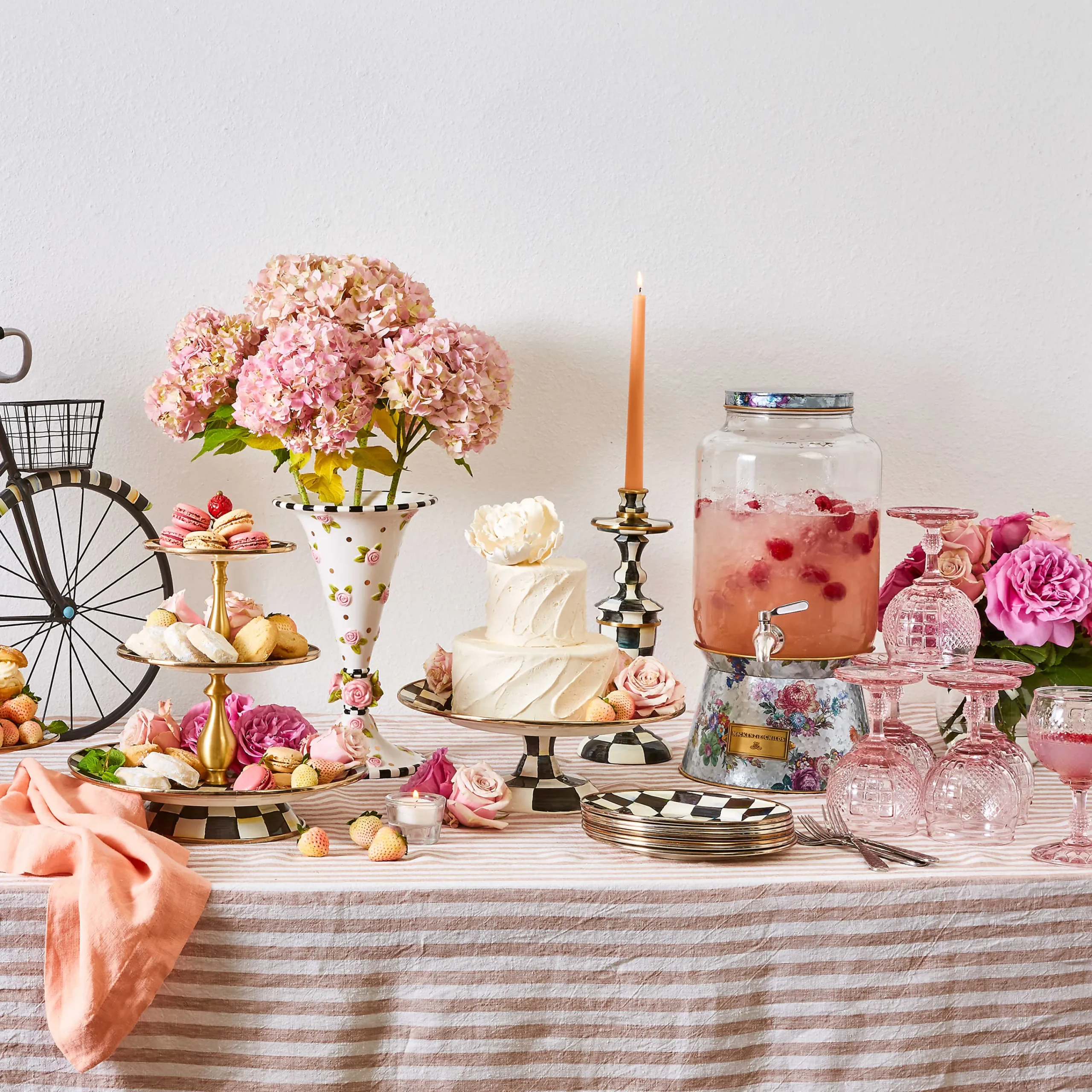 Coquette Goblet - Pink|MacKenzie-Childs Clearance