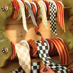 Courtly Check 2" Ribbon|MacKenzie-Childs Clearance