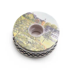 Courtly Check 1" Ribbon - Ivory|MacKenzie-Childs Best