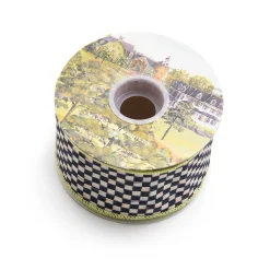 Courtly Check 2.5" Ribbon - Spring Green|MacKenzie-Childs Discount