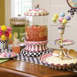 Courtly Check & Stripe Table Runner|MacKenzie-Childs Outlet