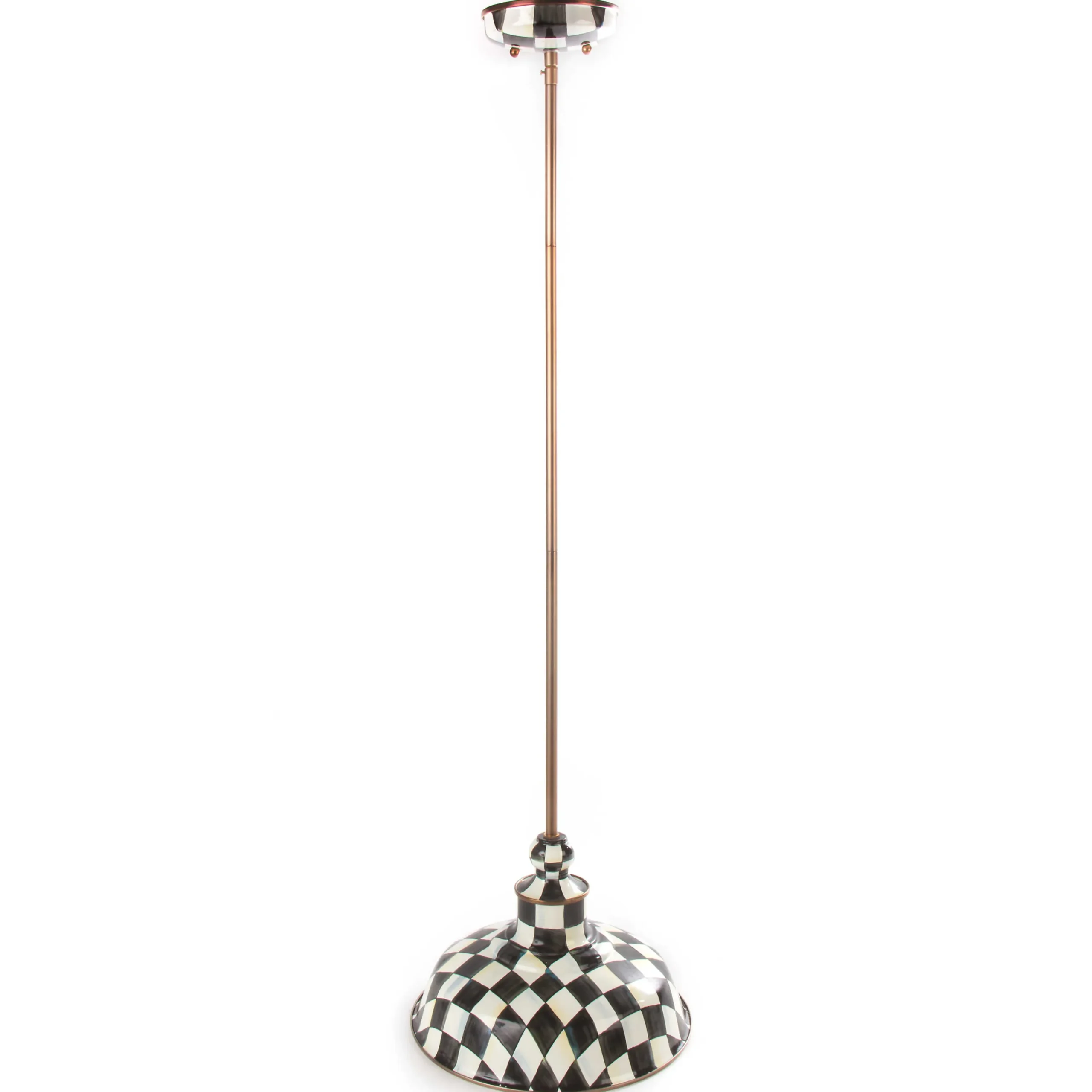 Courtly Check Barn Pendant Lamp - 12"|MacKenzie-Childs Clearance