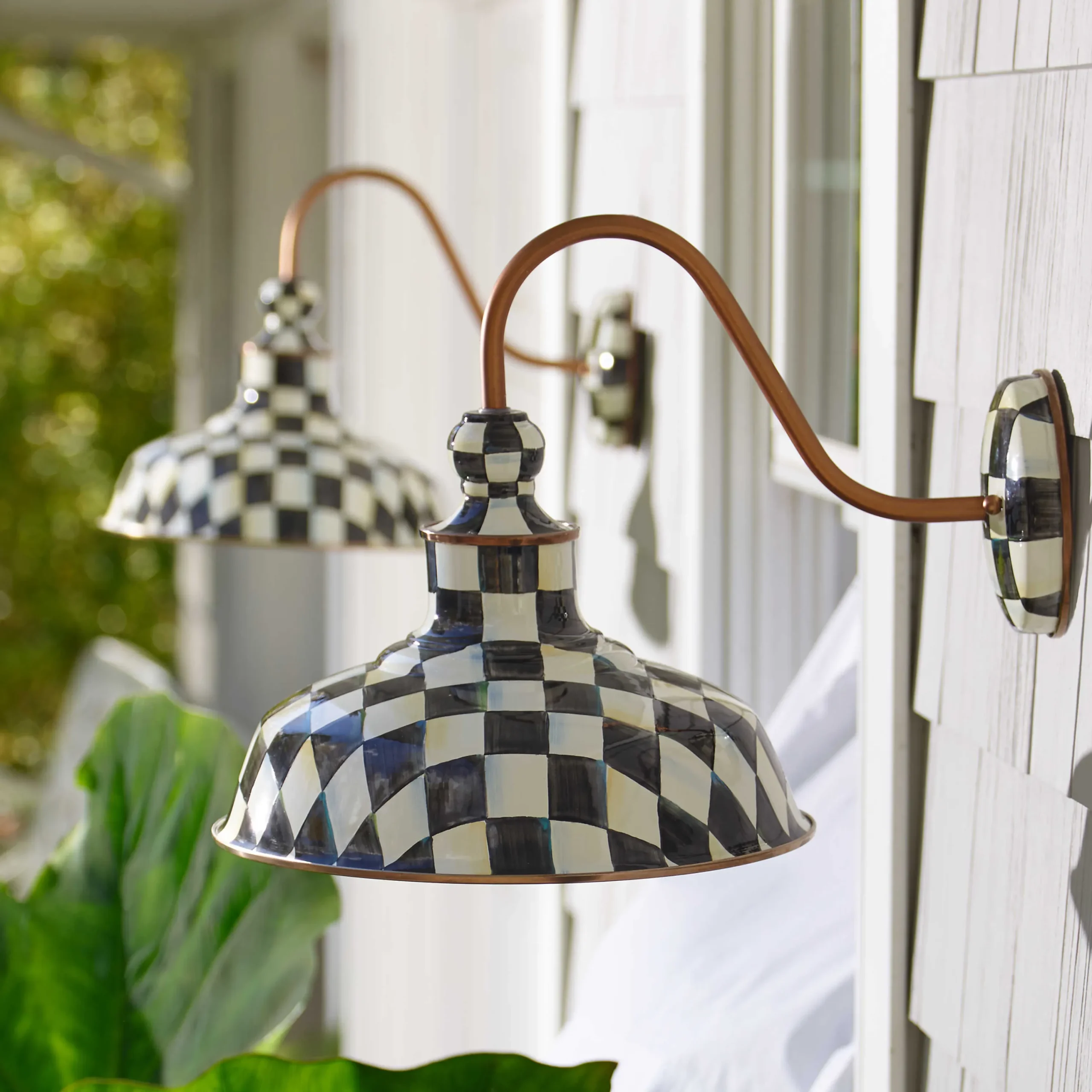 Courtly Check Barn Sconce - 12"|MacKenzie-Childs Online
