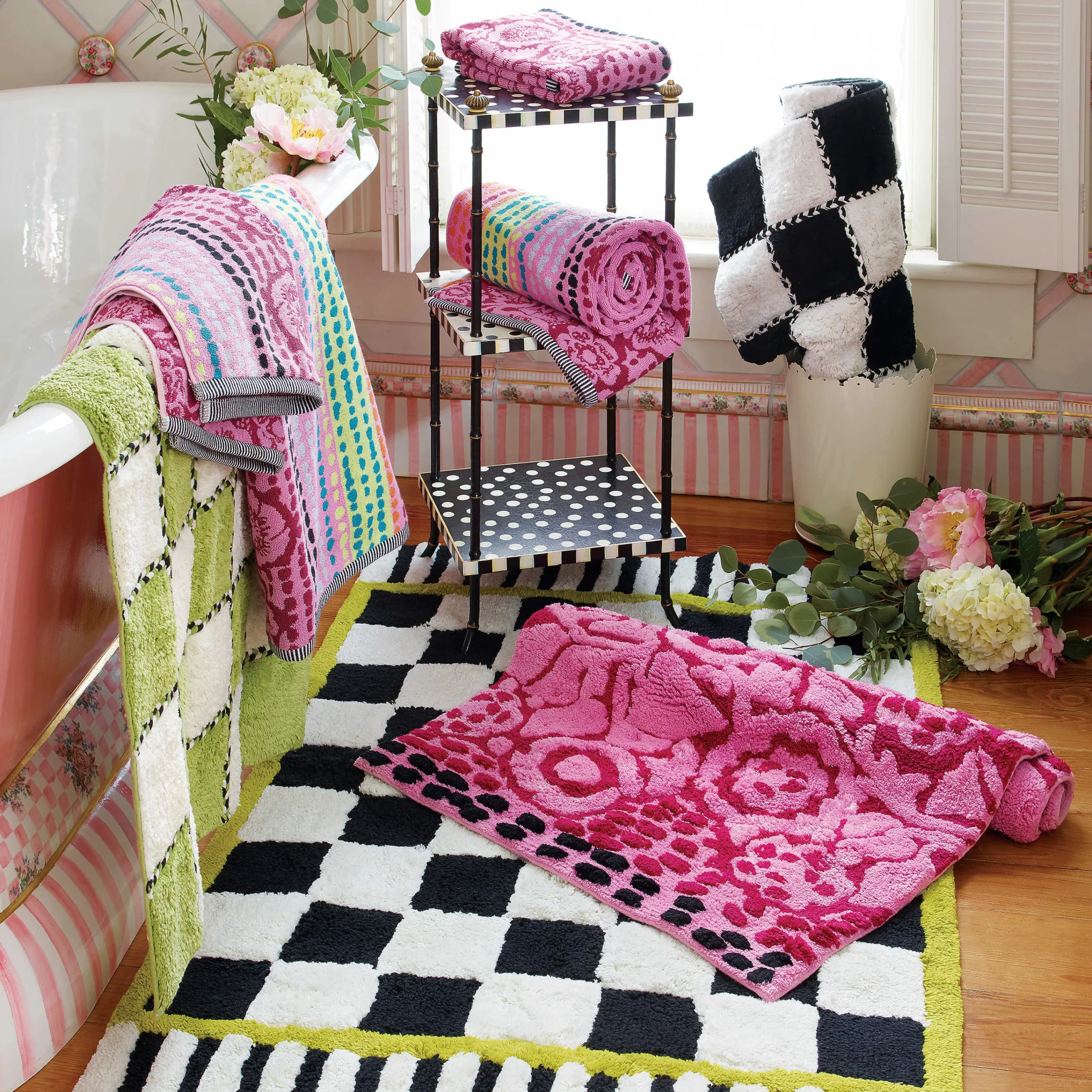 Courtly Check Bath Rug - Large|MacKenzie-Childs Best