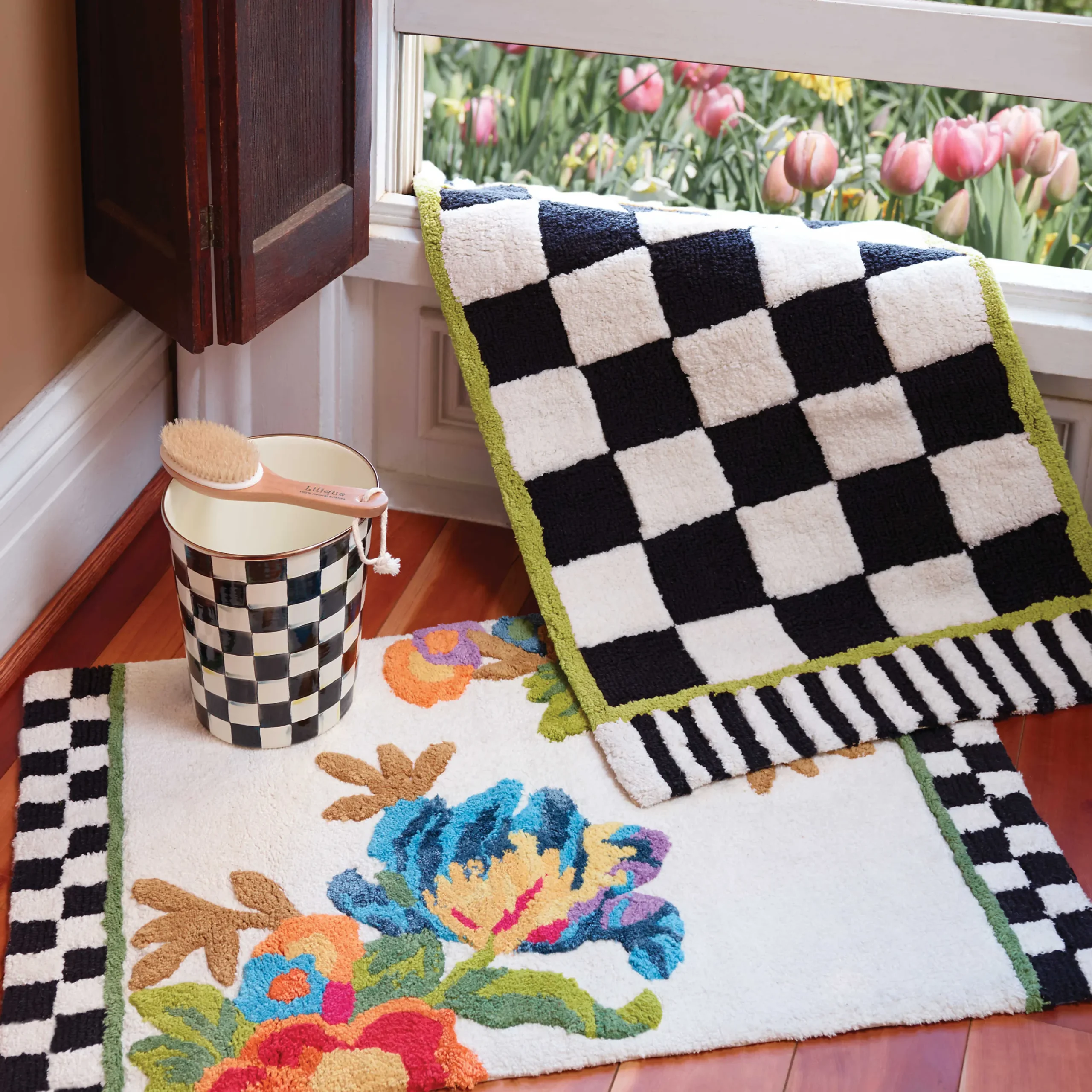 Courtly Check Bath Rug - Standard|MacKenzie-Childs Discount