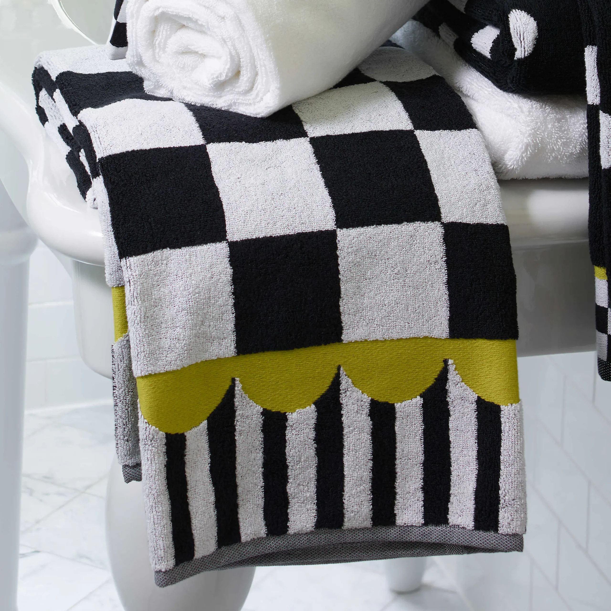 Courtly Check Bath Towel|MacKenzie-Childs New
