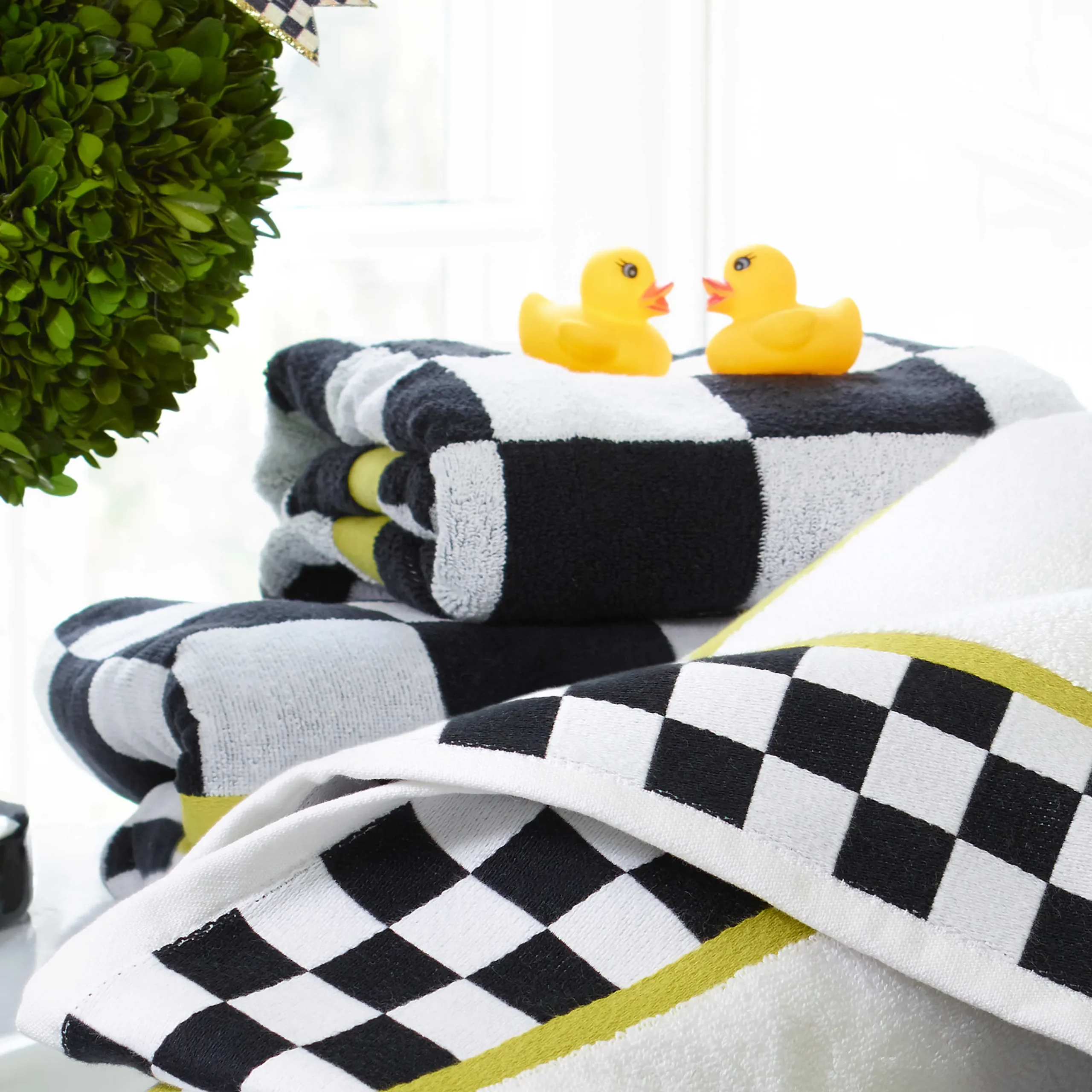 Courtly Check Bath Towel|MacKenzie-Childs New