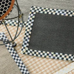 Courtly Check Black Sisal Rug - 2'6" X 9' Runner|MacKenzie-Childs Sale