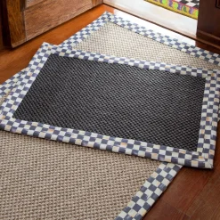 Courtly Check Black Sisal Rug - 2' X 3'|MacKenzie-Childs Discount