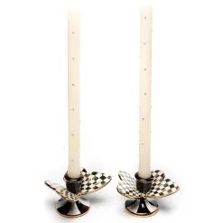Courtly Check Butterfly Candle Holders - Set Of 2|MacKenzie-Childs Hot